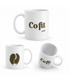 Taza blanca serigrafiada CoFit