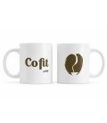 Taza blanca serigrafiada CoFit