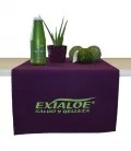 Mantel morado exposición Exialoe